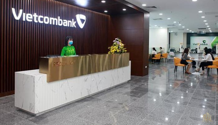 Ngân hàng Vietcombank gần đây.
